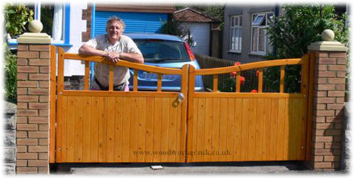 Wooden gates available in hardwood and softwood