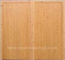 Wooden garage doors - The Clwyd