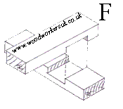 A crossed halving joint