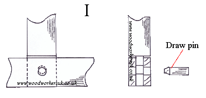 A drawn tenon joint
