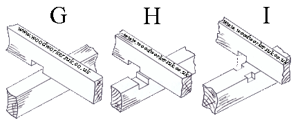 Notched woodworking joints