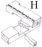 Wedged dovetailed halving joint