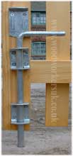 Garage door dropolt - wooden garage door ironmongery