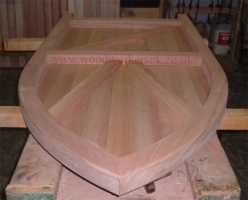Gothic arched gate on the bench