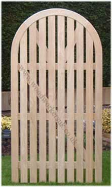 Open boarded hardwood gates