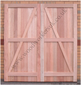 Side hinged garage doors
