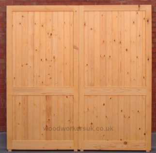 timber garage doors