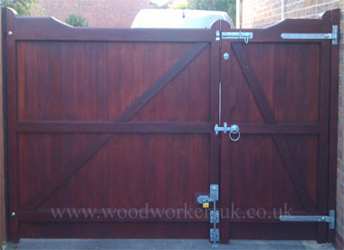 Rear view of our Nannerch drive gates