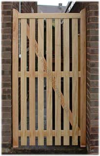 Open boarded Denbigh gates