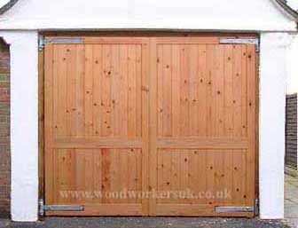 Wooden garage doors - The Menai