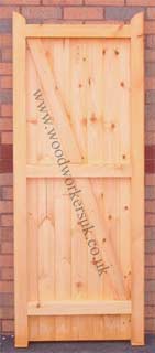 Rear view of our Denbigh gate in softwood