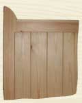 Wooden gates and garage door available in Softwood