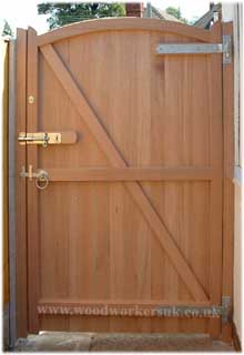 Wooden pedestrian gates