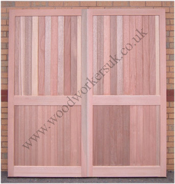Timber garage doors made to measure