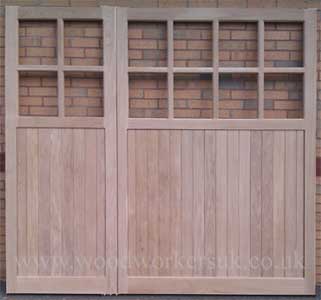 Unequally split garage doors - one door bigger than the other