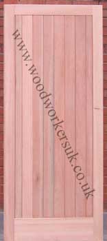 Hardwood boarded doors