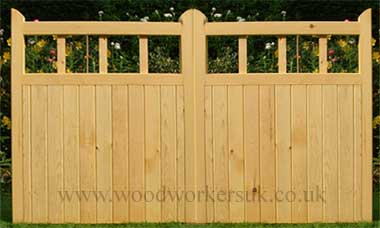 St Asaph wooden driveway gates made to measure