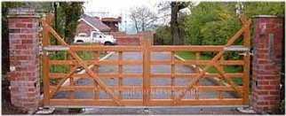 Timber Estate gates