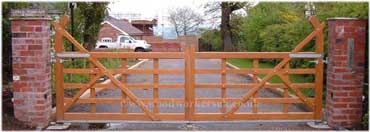 Timber Estate gates