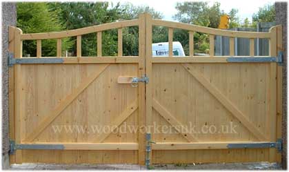 Wooden driveway gates manufactured to your own sizes
