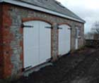 Handcrafted wooden garage doors by Gate Expectations