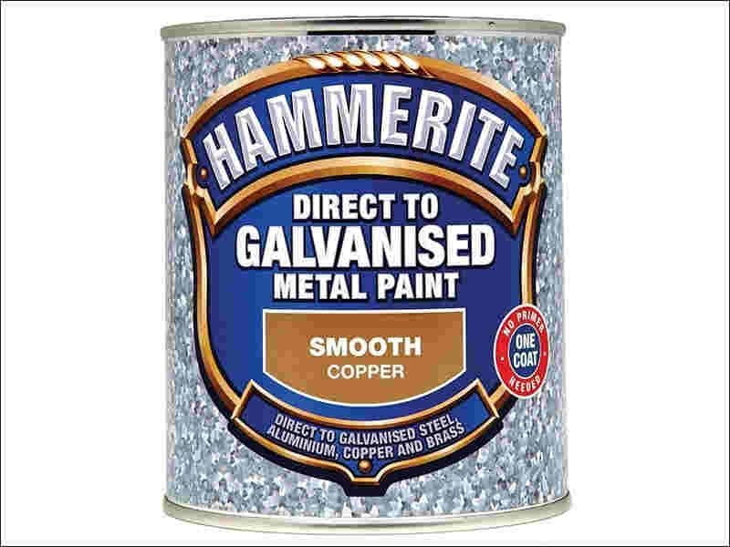 Hammerite Direct To Galvanised Metal Paint Copper 750ml Gate Expectations