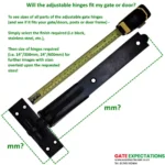will the adjustable hinges fit my gates or doors?