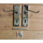 Securit 150mm Victorian Scroll Lever Lock Chrome Plated Handles - Image 3