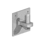 19mm hinge pin on 100mm square plate