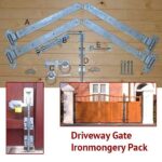 Driveway Gate Ironmongery Pack (Galvanised)