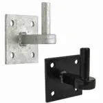 hook on 4 inch square plate with extended shoulder 19mm or 22mm pin