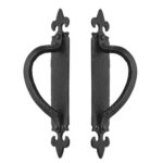Fleur de Lys Cranked pull handle